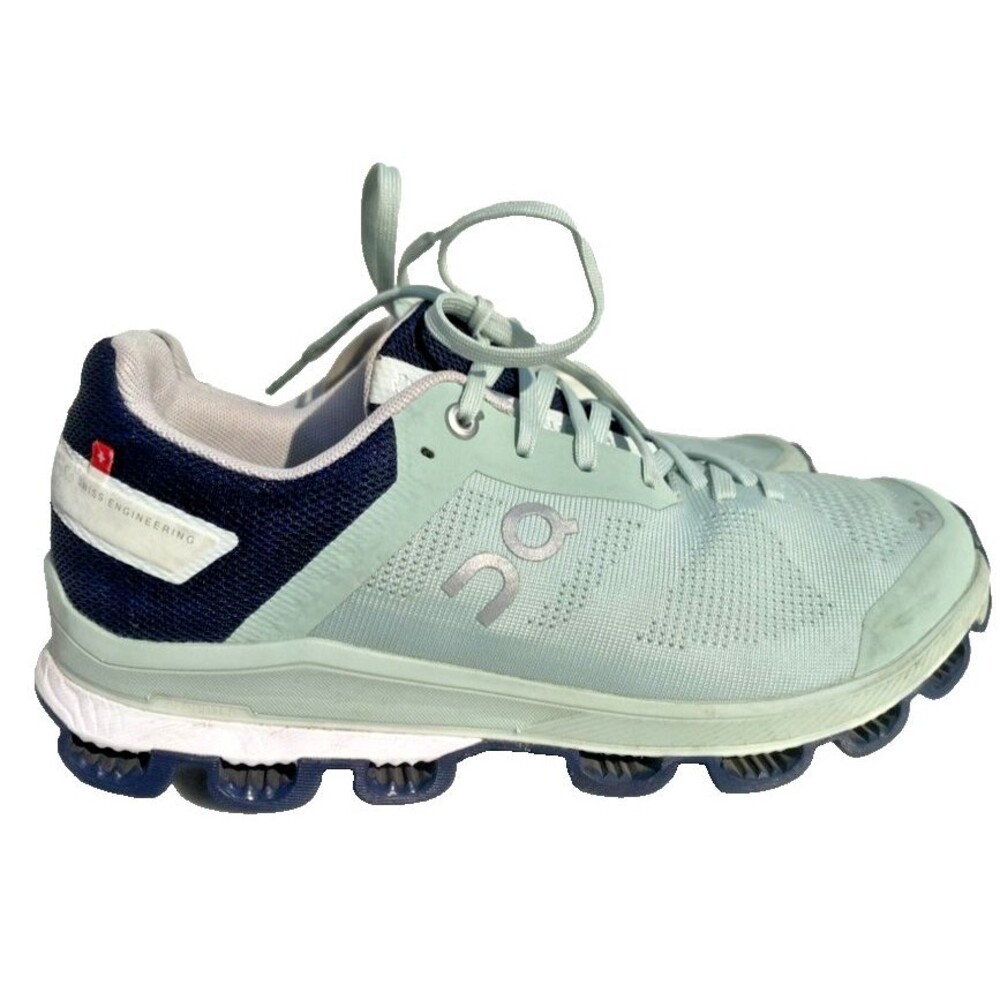On Cloud Women's Mesh Mint Navy Cloudsurfer 6 Running Shoes Fennel Ink, Size 9 M